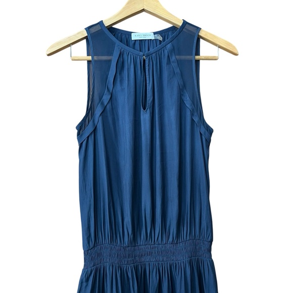 Ramy Brook Blue Satin Quinn Dress Sleeveless Size Small - Picture 4 of 14